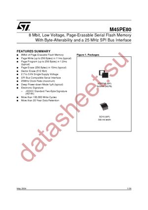 M45PE80-VMP6 datasheet  